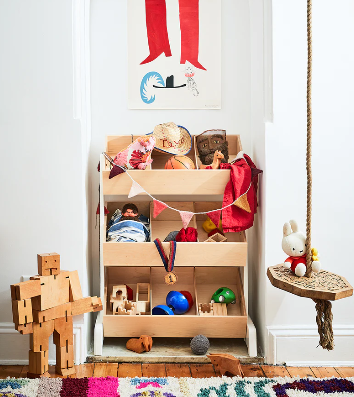 Best Kids Toy Storage Ideas: Oeuf Toy Store for multi piece toys